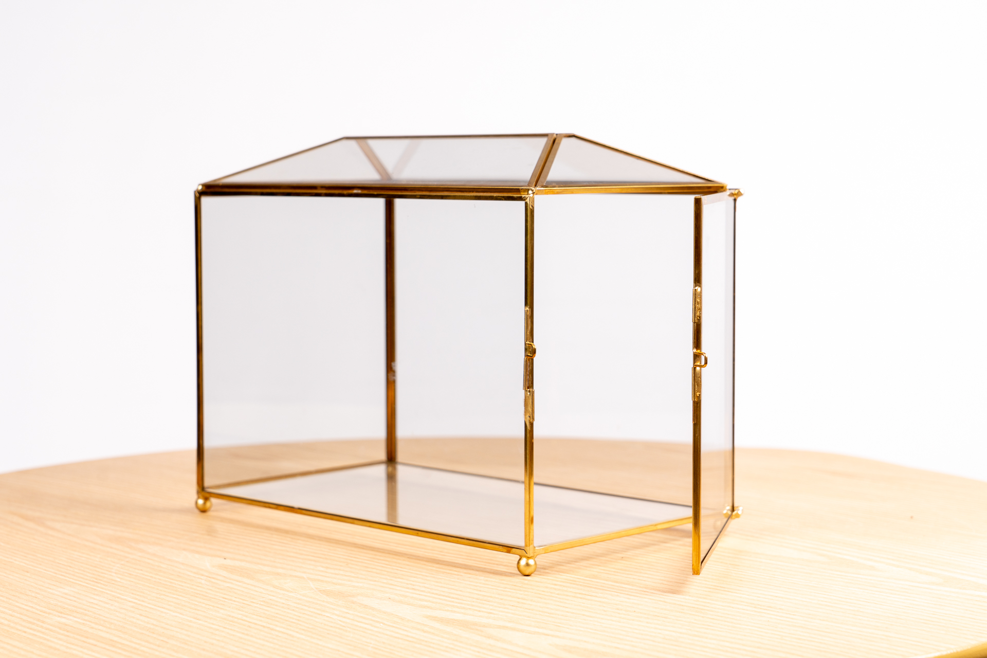 Urne en laiton et verre – Image 2